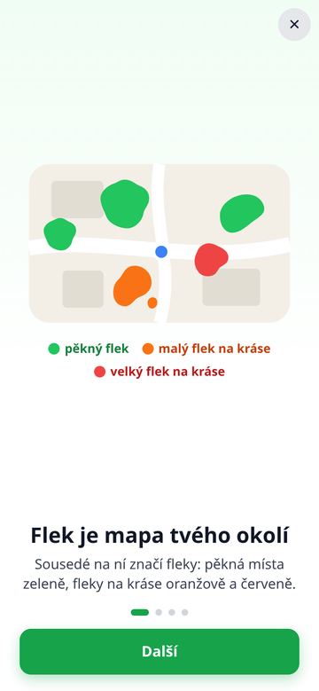 Flek je mapa tvého okolí