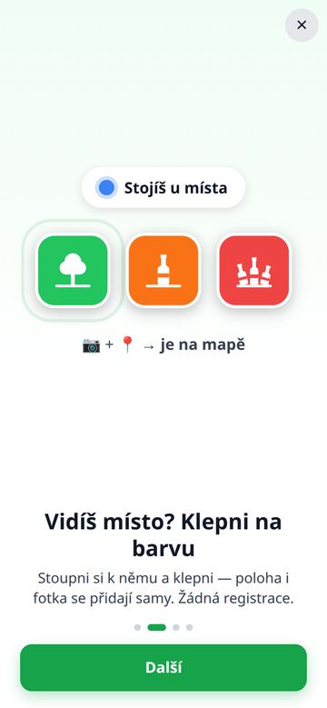 Vidíš místo? Klepni na barvu